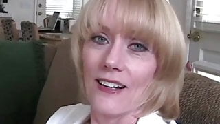 Amateur Grandmother gets A Messy Facial From Hard Cock