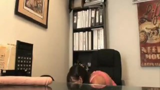 Ava Devine sitting on massive anal dildo and butt plug